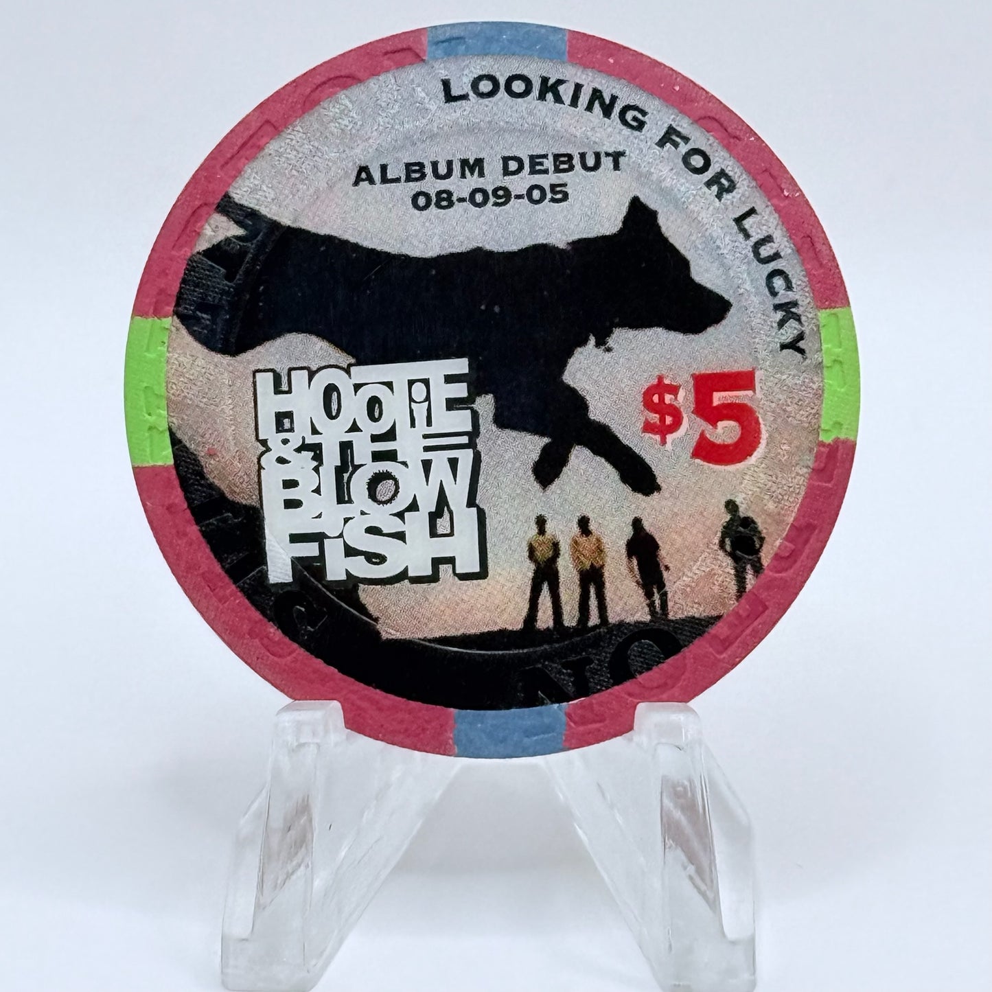 Silverton Las Vegas Nevada 2005 'Hootie & the Blowfish' LE $5 Casino Chip E4989