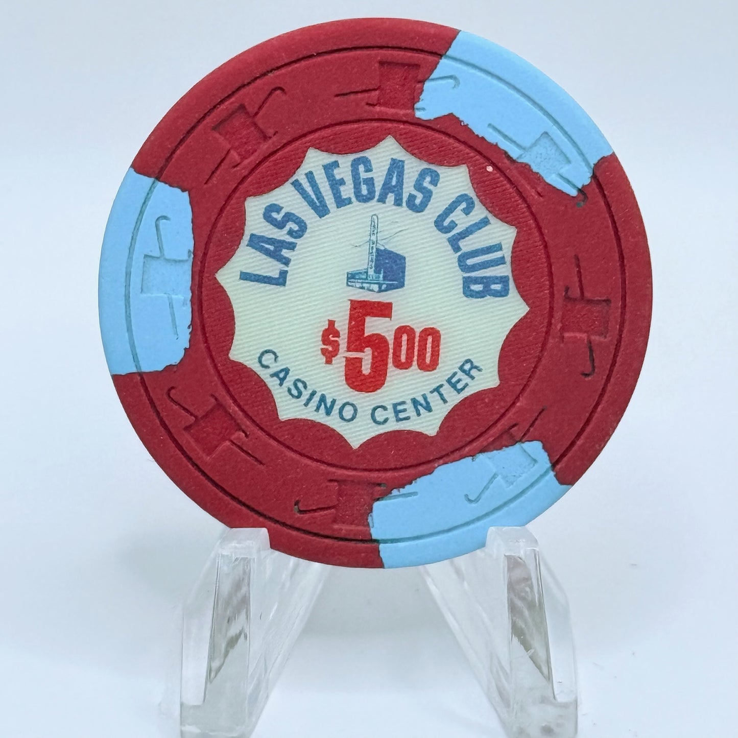 Las Vegas Club Las Vegas Nevada 1980s $5 Casino Chip N1848