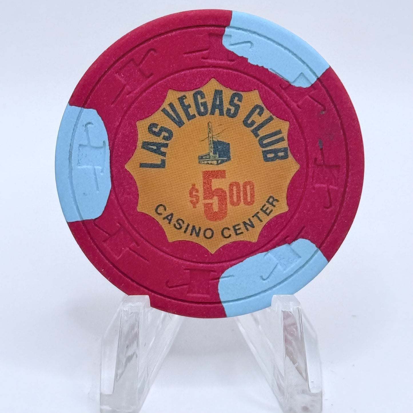 Las Vegas Club Las Vegas Nevada 1980s $5 Casino Chip N1848