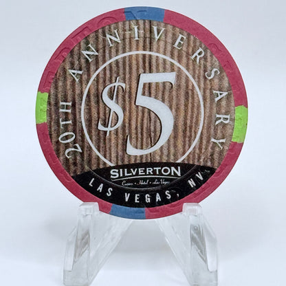 Silverton Las Vegas Nevada 2017 '20th Anniversary' LE $5 Casino Chip D2556