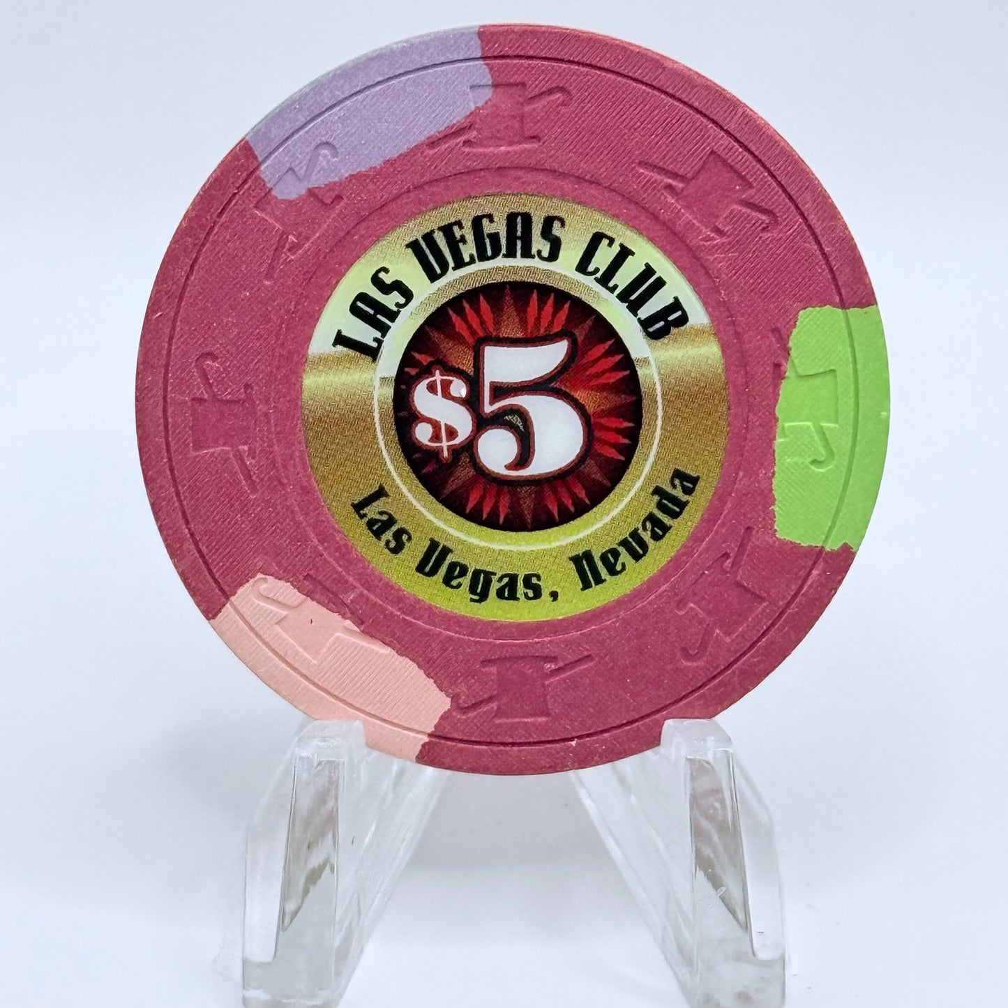 Las Vegas Club Las Vegas Nevada 2008 $5 Casino Chip E8102