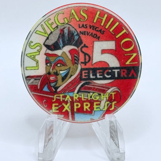 Las Vegas Hilton Las Vegas Nevada 1997 'Electra' $5 Casino Chip N0632
