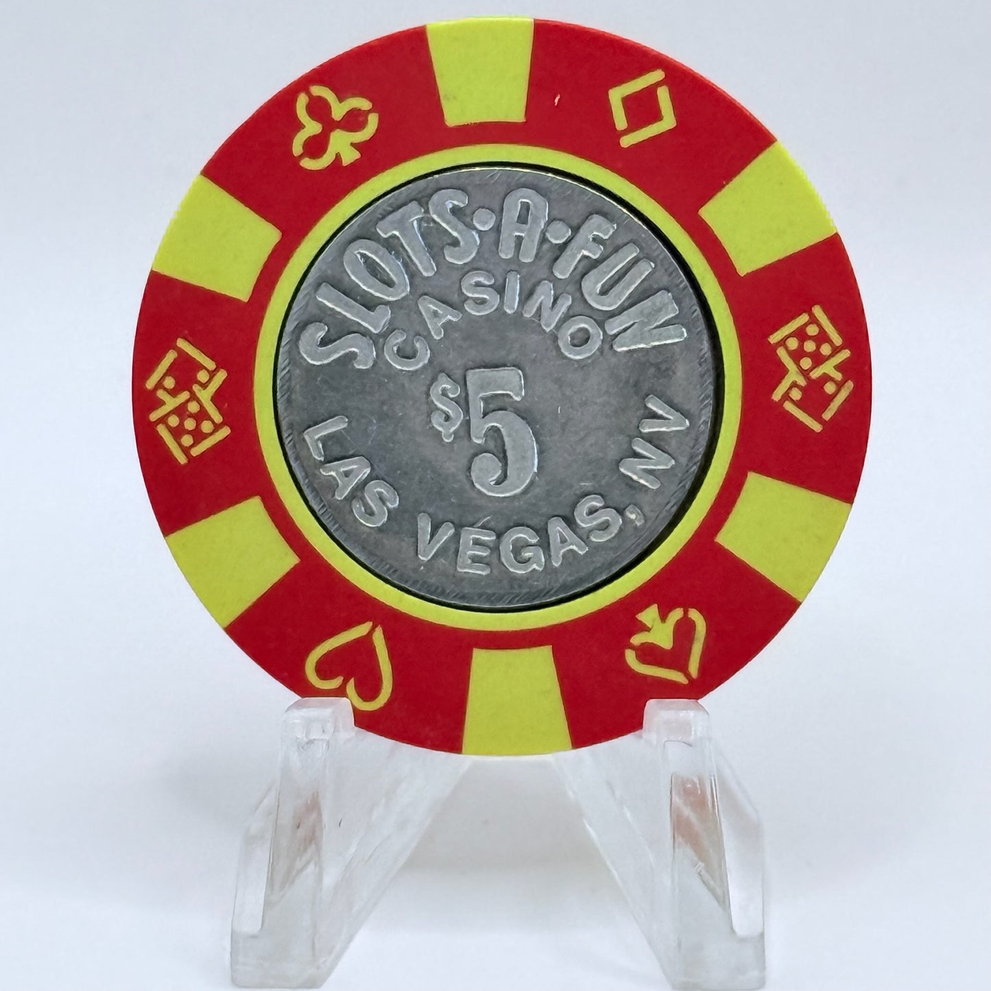 Slots-A-Fun Las Vegas Nevada 1990 $5 Casino Chip N2208