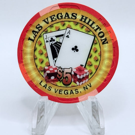 Las Vegas Hilton Las Vegas Nevada 1999 LE $5 Casino Chip V4526