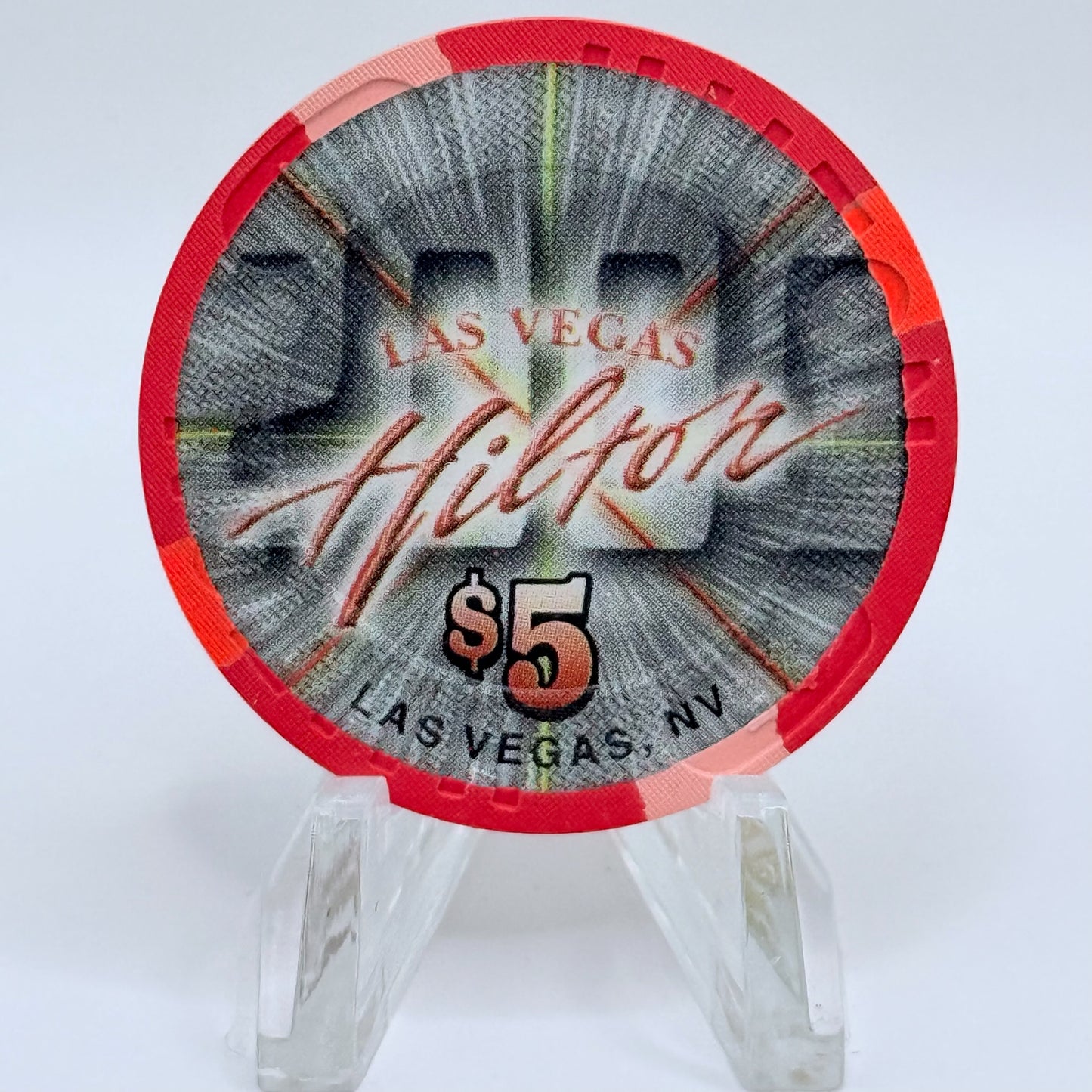 Las Vegas Hilton Las Vegas Nevada 1999 LE $5 Casino Chip V4526