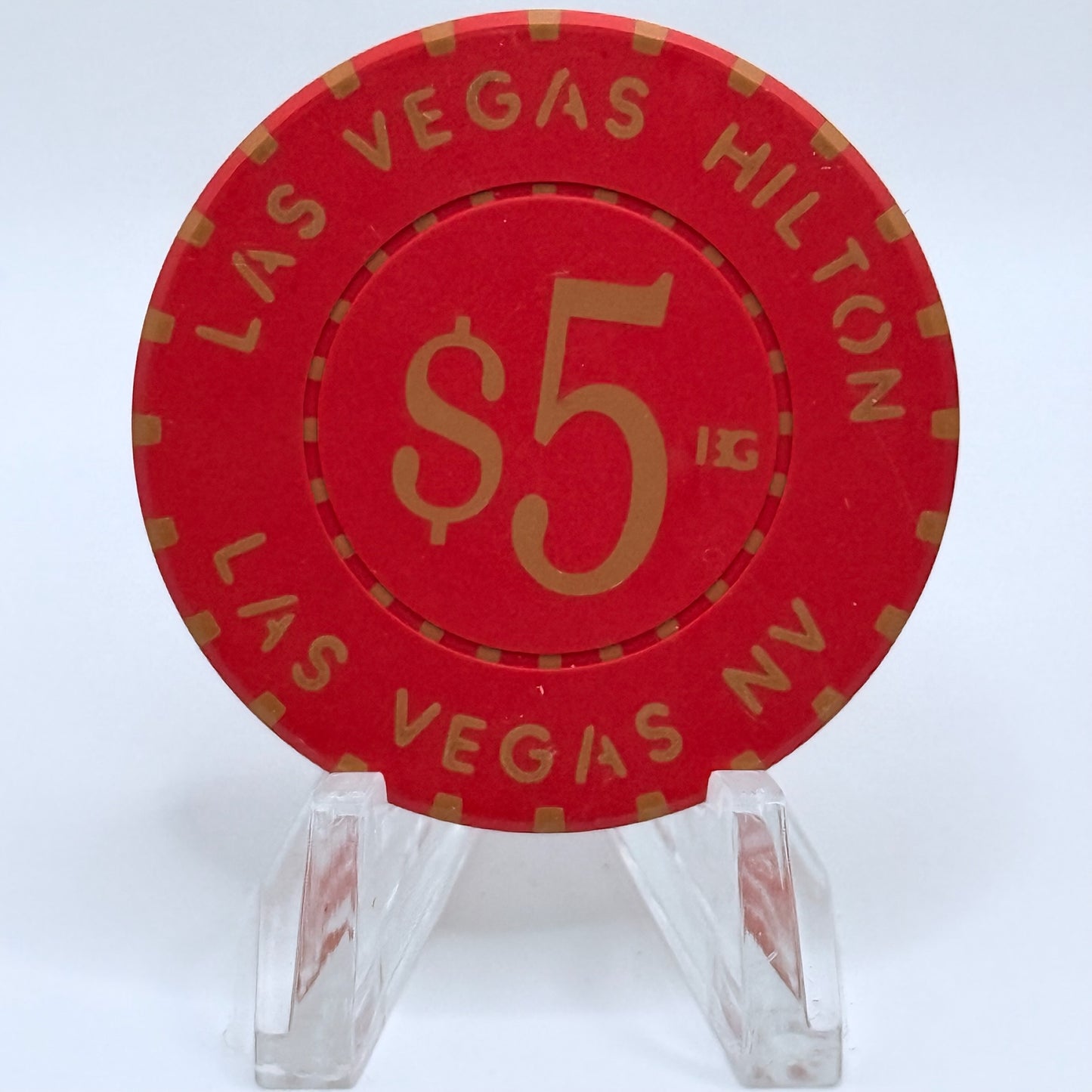 Las Vegas Hilton Las Vegas Nevada 2002 $5 Casino Chip E1155