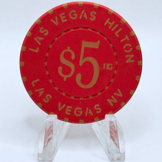 Las Vegas Hilton Las Vegas Nevada 2002 $5 Casino Chip E1155