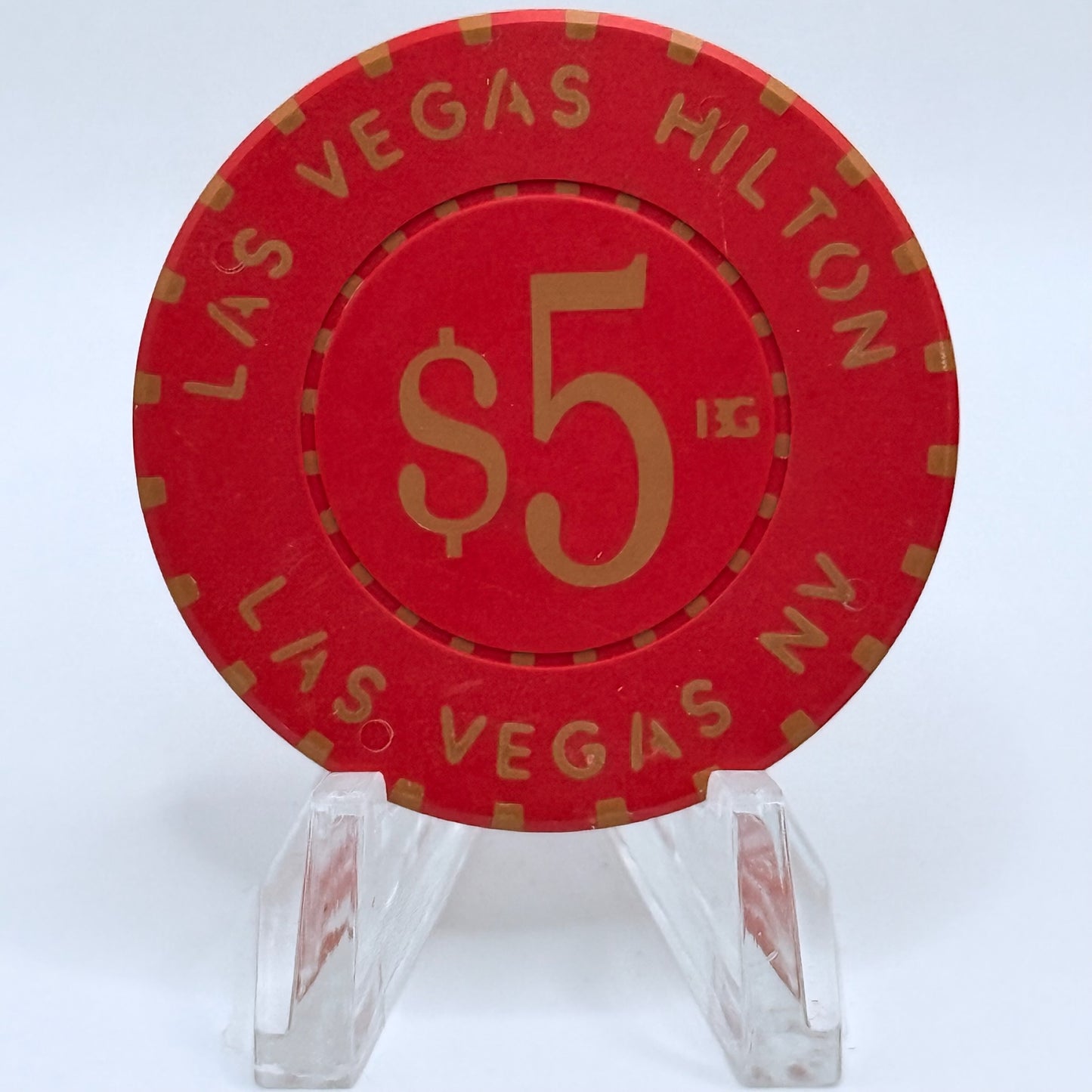 Las Vegas Hilton Las Vegas Nevada 2002 $5 Casino Chip E1155