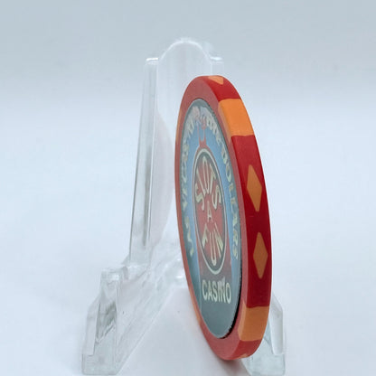 Slots-A-Fun Las Vegas Nevada 2002 'Nationla Finals Rodeo' LE $5 Casino Chip E2569