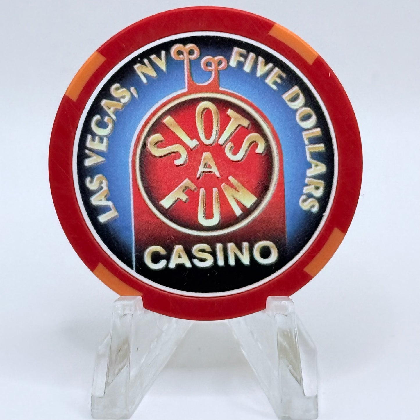 Slots-A-Fun Las Vegas Nevada 2000 'Soars' LE $5 Casino Chip E2570