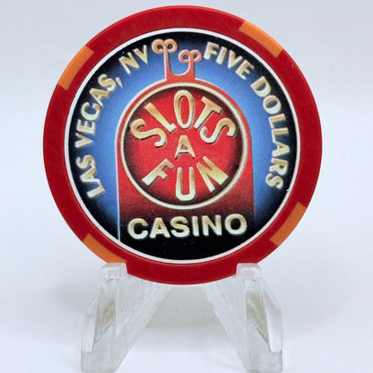Slots-A-Fun Las Vegas Nevada 2000 'Soars' LE $5 Casino Chip E2570