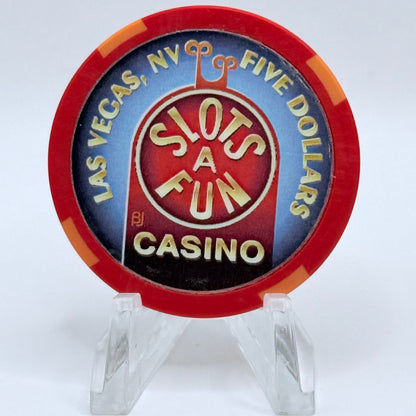 Slots-A-Fun Las Vegas Nevada 2003 'Happy New Year' LE $5 Casino Chip