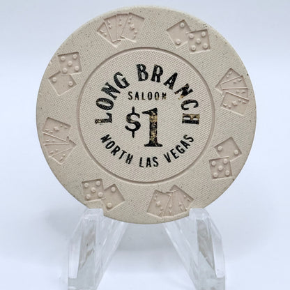 Long Branch Saloon N. Las Vegas Nevada 1977 $1 Casino Chip N1875