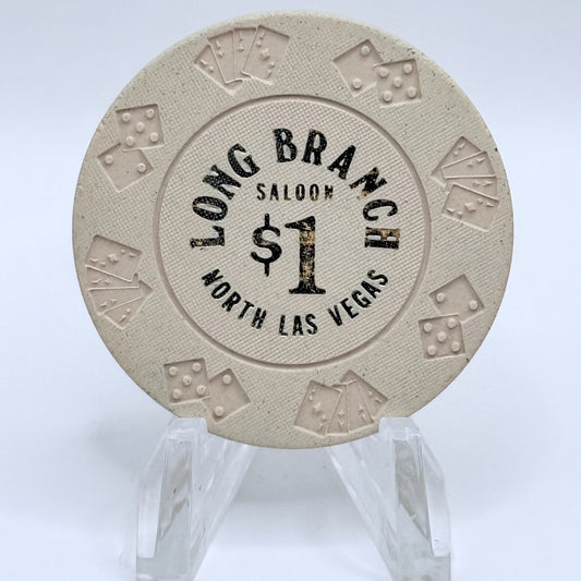 Long Branch Saloon N. Las Vegas Nevada 1977 $1 Casino Chip N1875
