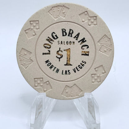 Long Branch Saloon N. Las Vegas Nevada 1977 $1 Casino Chip N1875