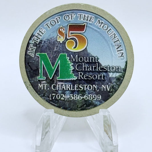 Mt. Charleston Resort 1995 $5 NCV Casino Chip D2422