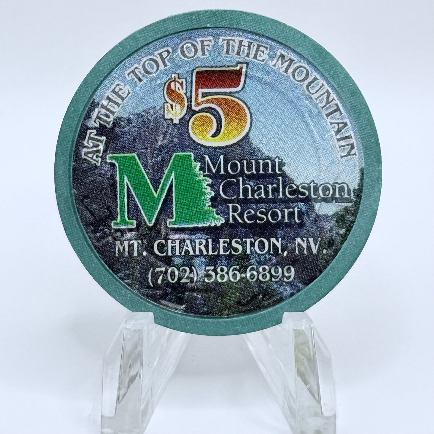 Mt. Charleston Resort 1995 LE $5 NCV Casino Chip N2813