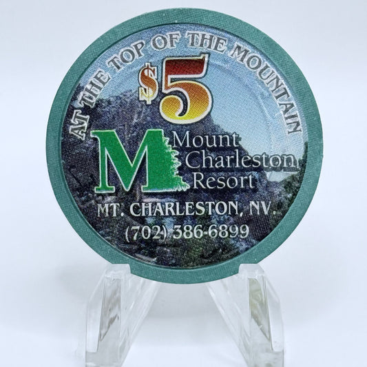 Mt. Charleston Resort 1995 LE $5 NCV Casino Chip N2813