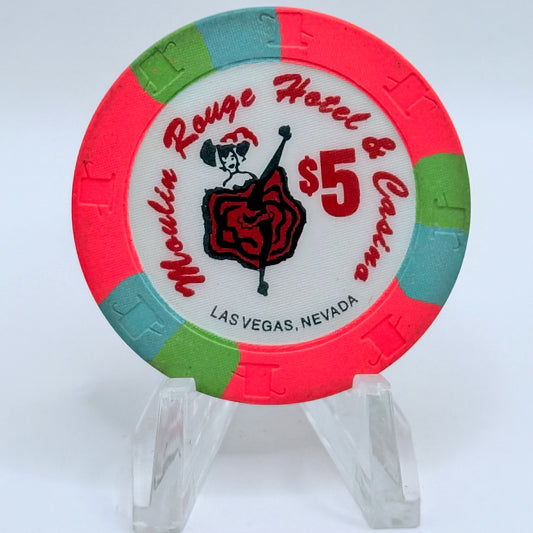 Moulin Rouge Las Vegas Nevada 1993 $5 Casino Chip N2405