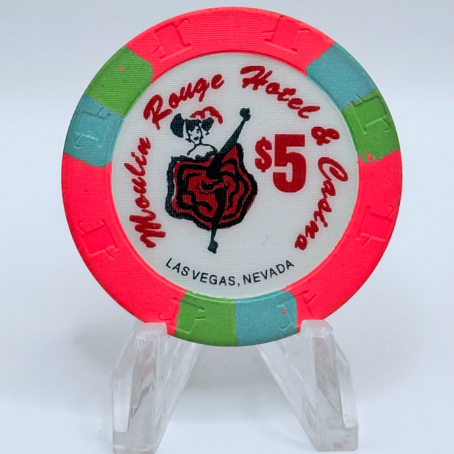 Moulin Rouge Las Vegas Nevada 1993 $5 Casino Chip N2405