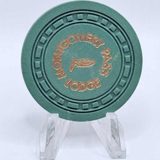 Montgomery Pass Lodge Montgomery Pass Nevada 1953 Series 1 Roulette Casino Chip N3275