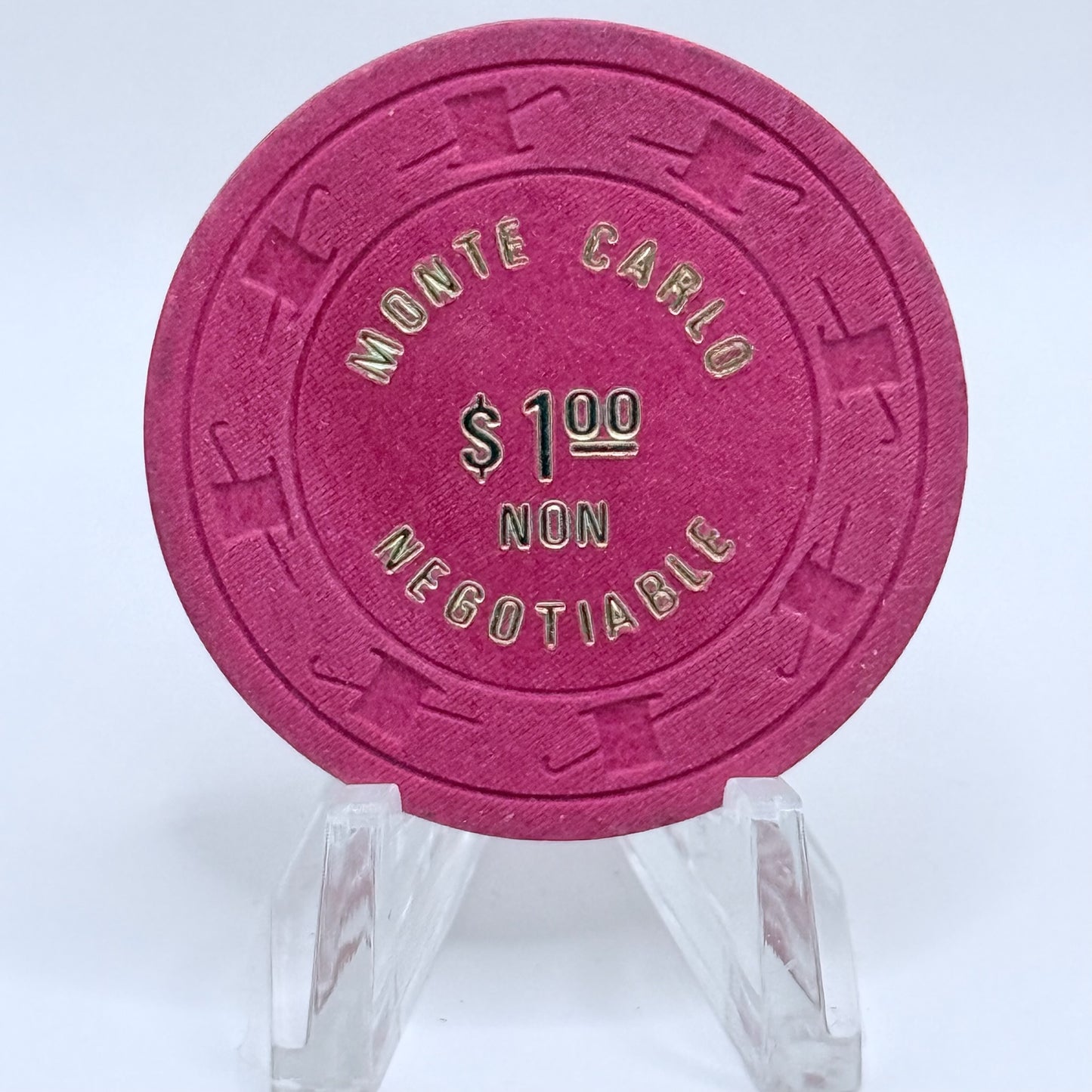 Monte Carlo Reno Nevada 1980s $1 NCV Casino Chip N2935