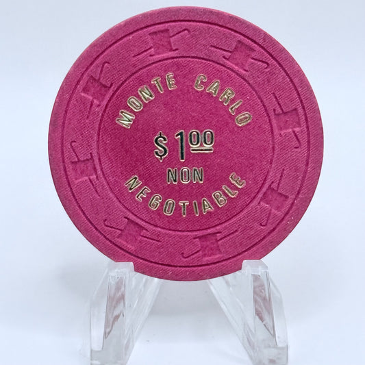 Monte Carlo Reno Nevada 1980s $1 NCV Casino Chip N2935