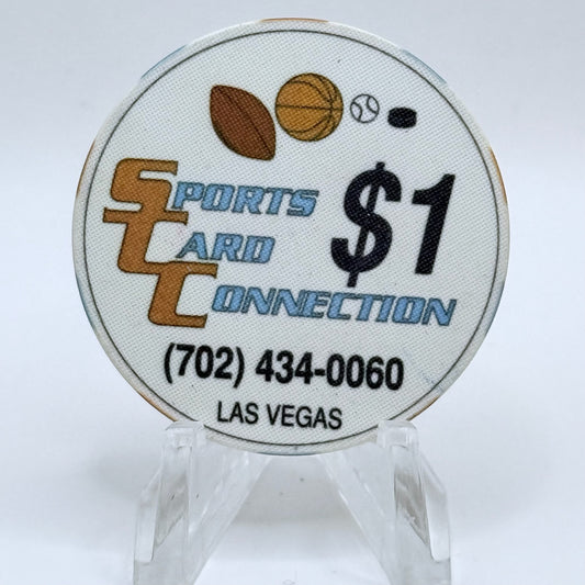 Sports Card Connection Las Vegas Nevada 1991 $1 Casino Chip N0683