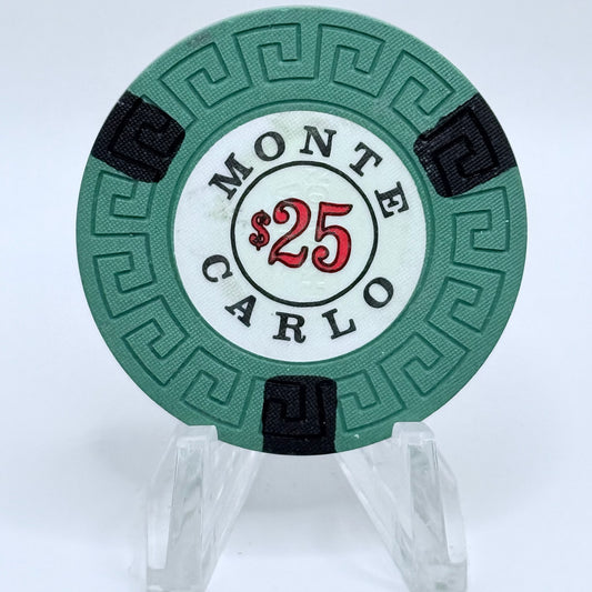 Monte Carlo Reno Nevada 1970s $25 Casino Chip N4759