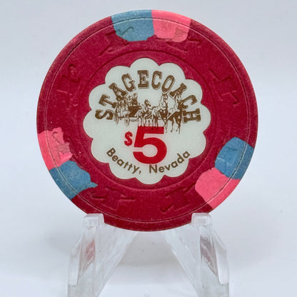 Stagecoach Beatty Nevada 1983 $5 Casino Chip N2413