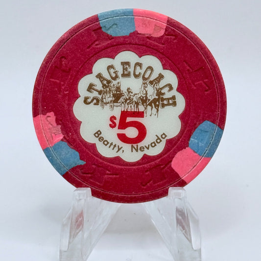 Stagecoach Beatty Nevada 1983 $5 Casino Chip N2413
