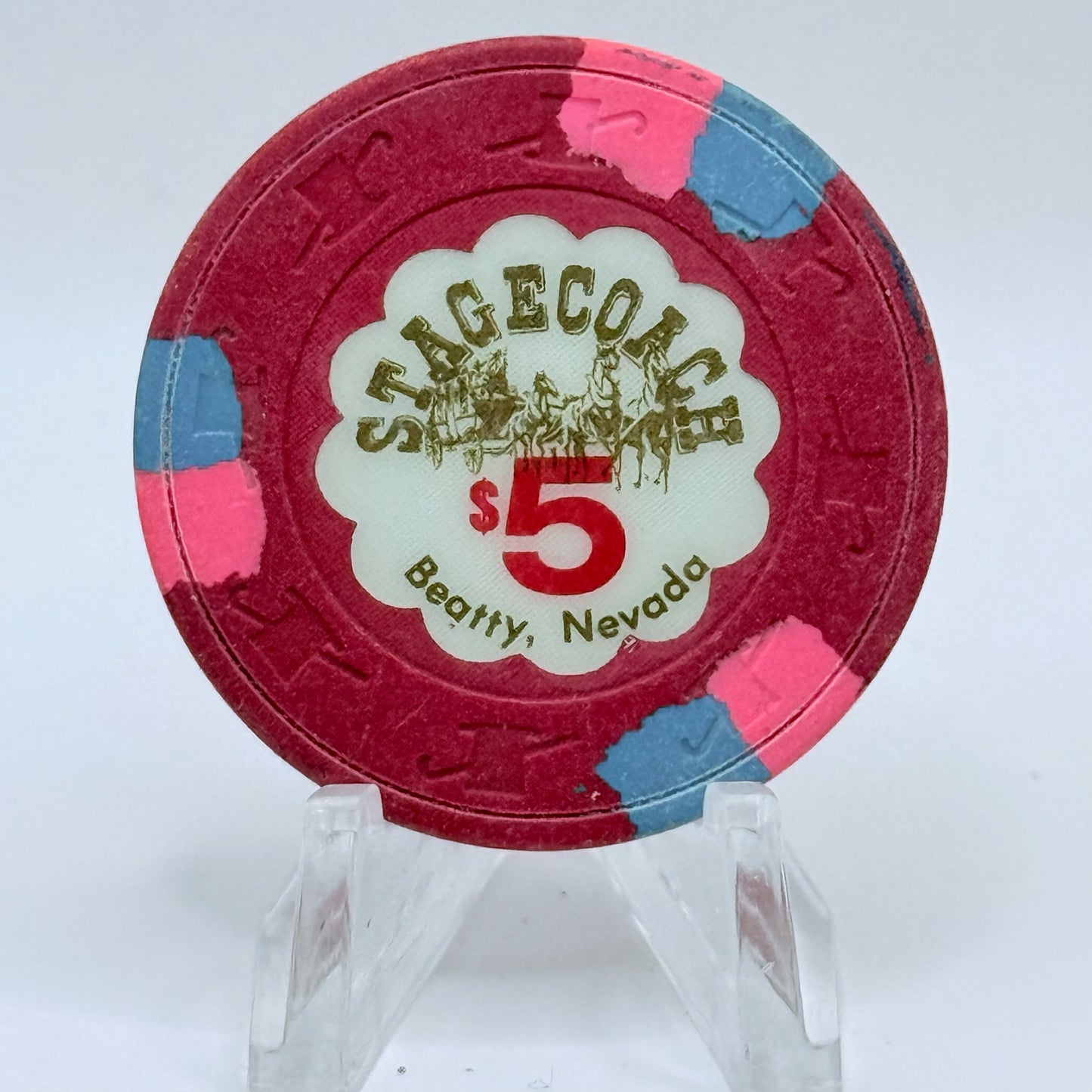 Stagecoach Beatty Nevada 1983 $5 Casino Chip N2413