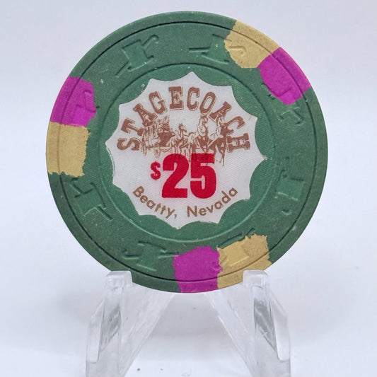 Stagecoach Beatty Nevada 1983 $25 Casino Chip N2531