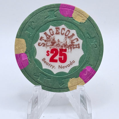 Stagecoach Beatty Nevada 1983 $25 Casino Chip N2531