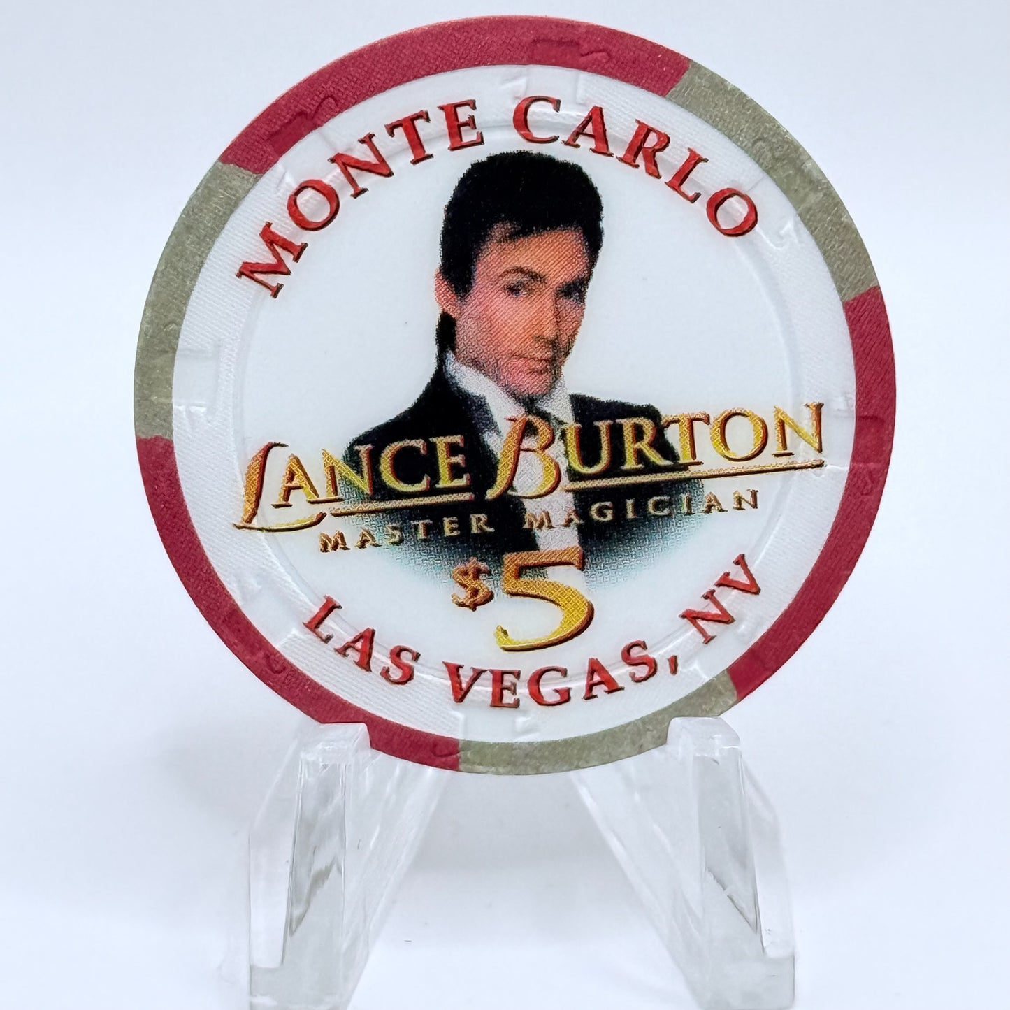 Monte Carlo Resort & Casino Las Vegas Nevada 1996 LE $5 Casino Chip N8798