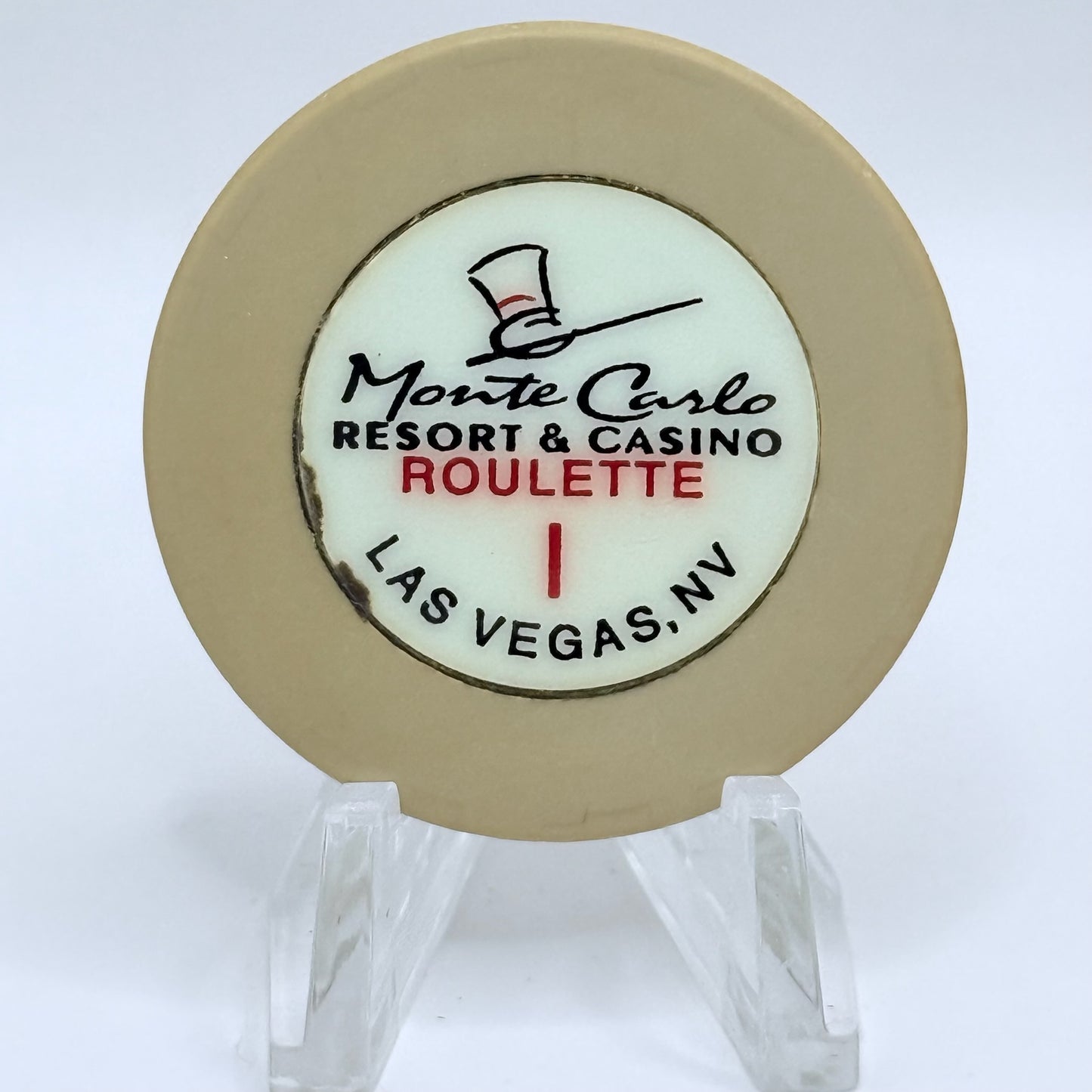 Monte Carlo Resort & Casino Las Vegas Nevada 1996 Series 109 Roulette Casino Chip N8790