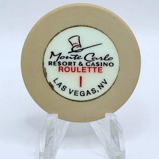 Monte Carlo Resort & Casino Las Vegas Nevada 1996 Series 109 Roulette Casino Chip N8790