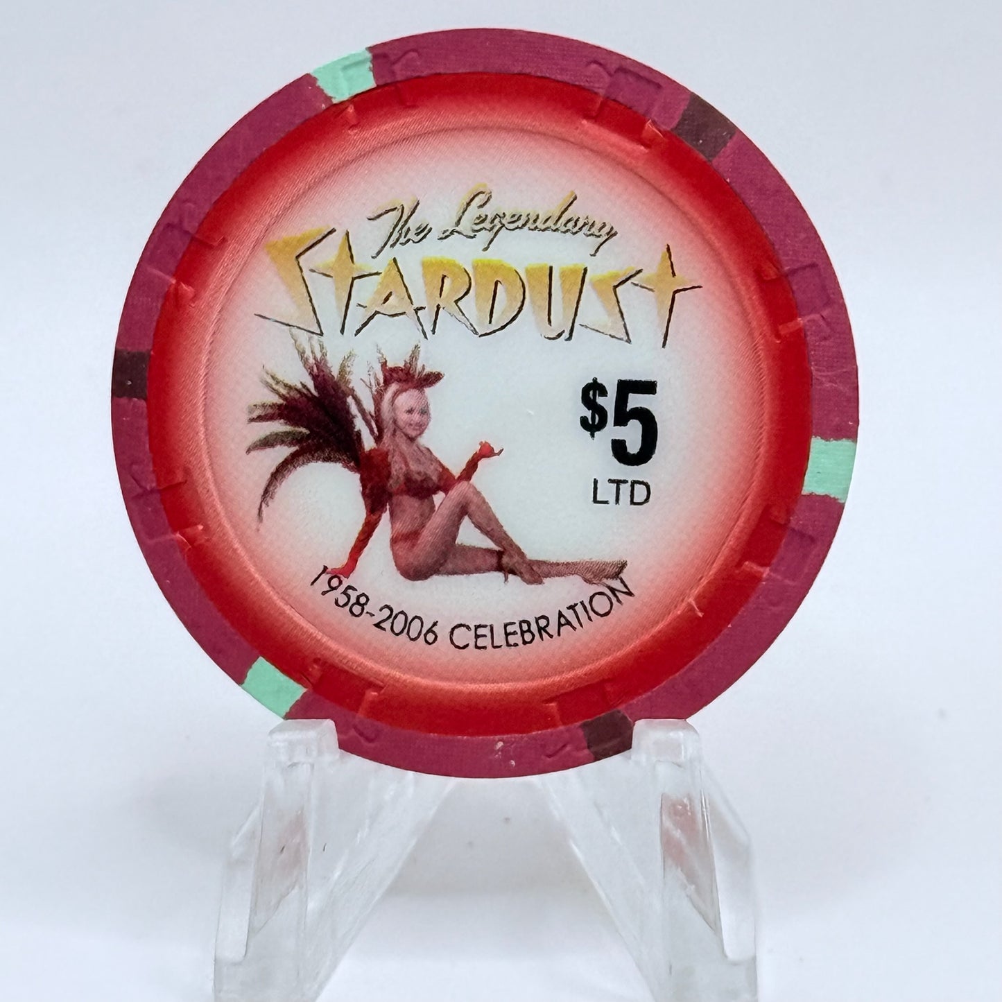 Stardust Las Vegas Nevada 2006 'Legendary Stardust' LE $5 Casino Chip E5701