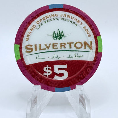 Silverton Las Vegas Nevada 2005 'Grand Opening' LE $5 Casino Chip E4716