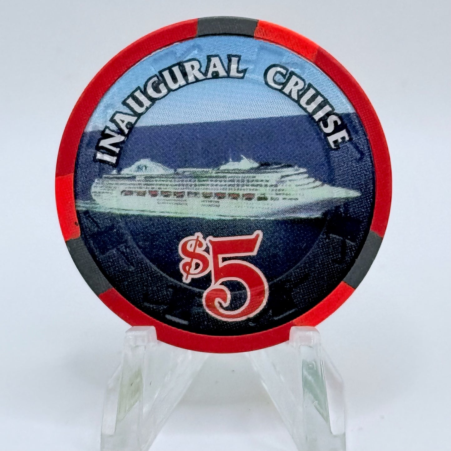 Sun Princess Princess Cruises Wet Chips 1995 'Grand Opening' LE $5 Casino Chip