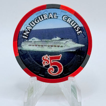 Sun Princess Princess Cruises Wet Chips 1995 'Grand Opening' LE $5 Casino Chip