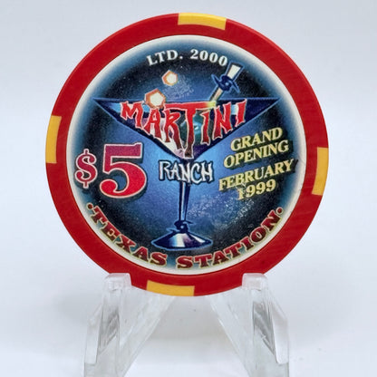 Texas Station N. Las Vegas Nevada 1999 'Grand Opening' LE $5 Casino Chip V3509