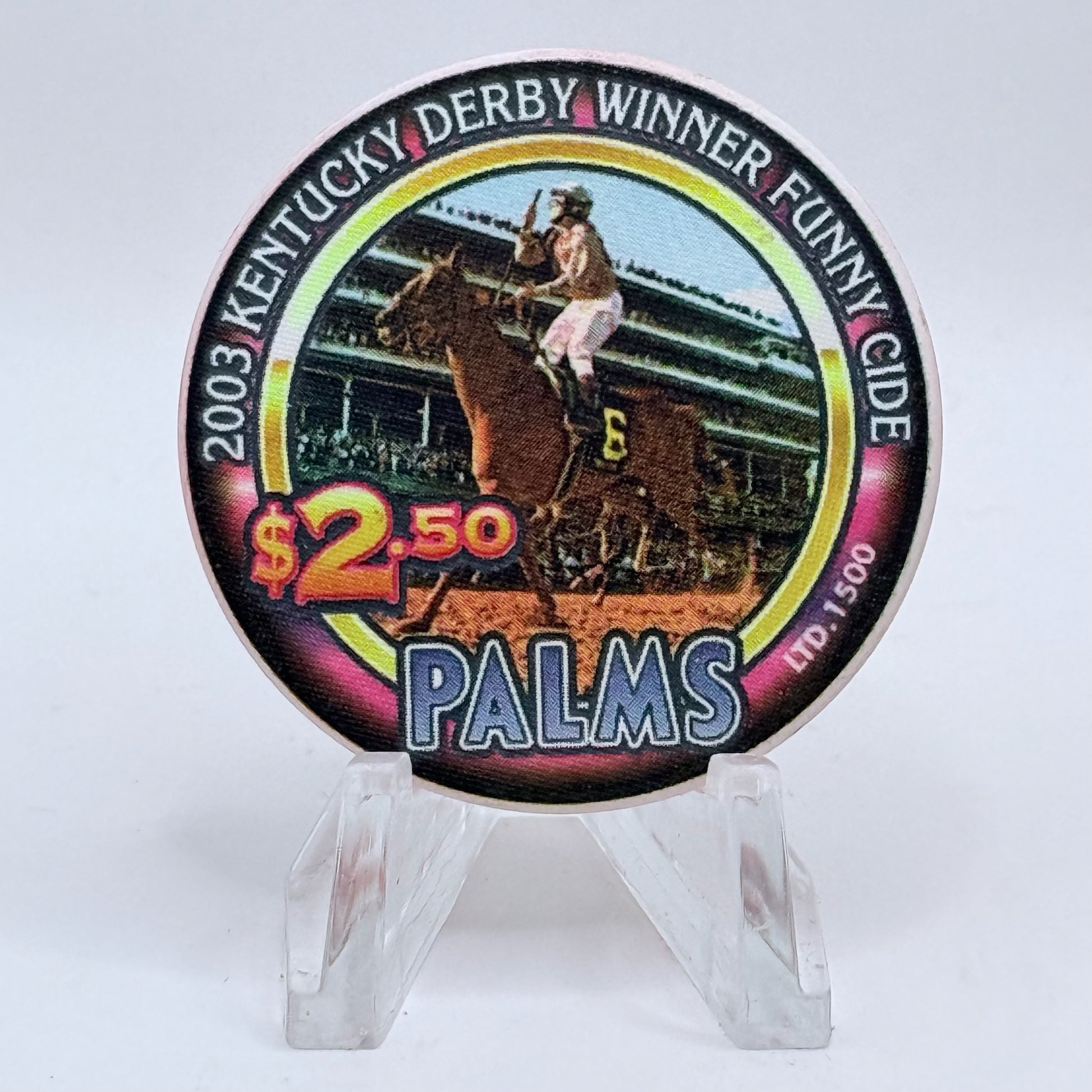 Palms Casino Resort Las Vegas Nevada 2004 'Kentucky Derby' LE $2.50 Casino Chip E1912