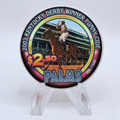 Palms Casino Resort Las Vegas Nevada 2004 'Kentucky Derby' LE $2.50 Casino Chip E1912