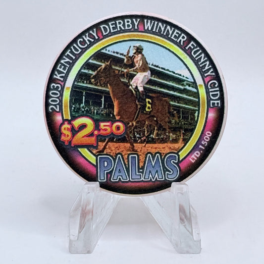 Palms Casino Resort Las Vegas Nevada 2004 'Kentucky Derby' LE $2.50 Casino Chip E1912