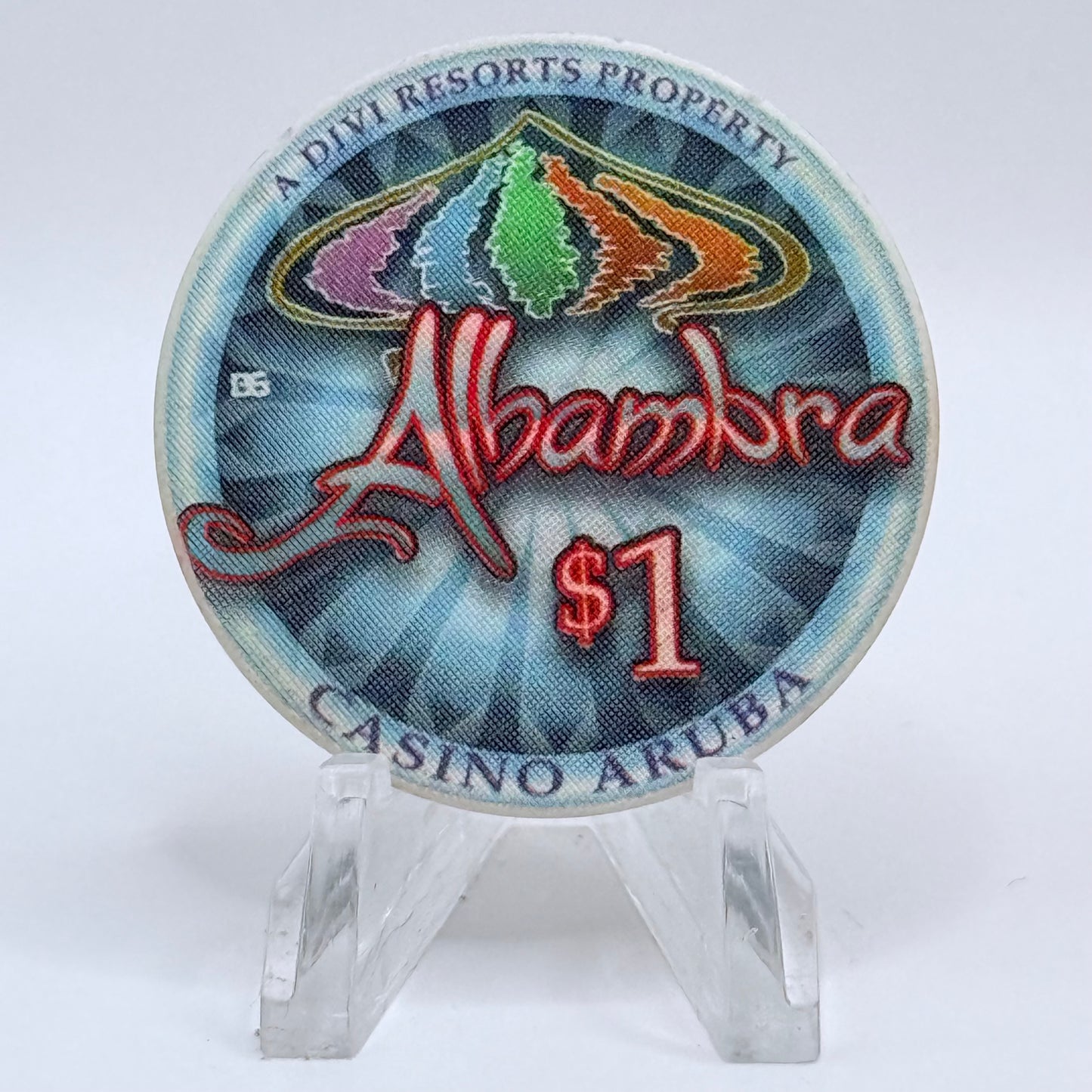 Alhambra Oranjestad Aruba Series 2 $1 Casino Chip