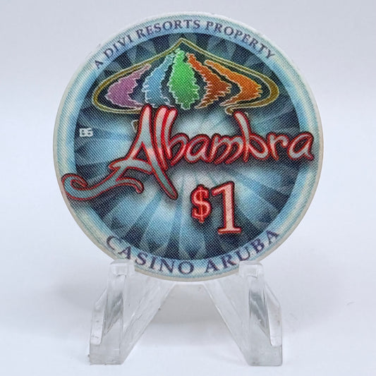 Alhambra Oranjestad Aruba Series 2 $1 Casino Chip