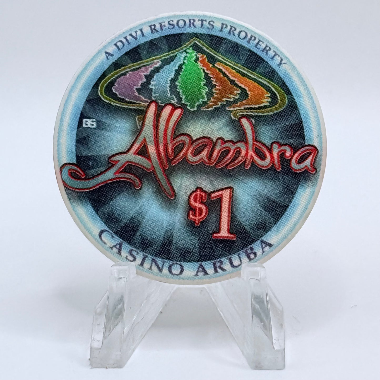 Alhambra Oranjestad Aruba Series 2 $1 Casino Chip