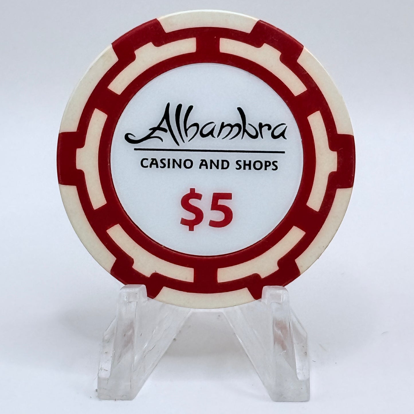 Alhambra Oranjestad Aruba 2013 Series 3 $5 Casino Chip