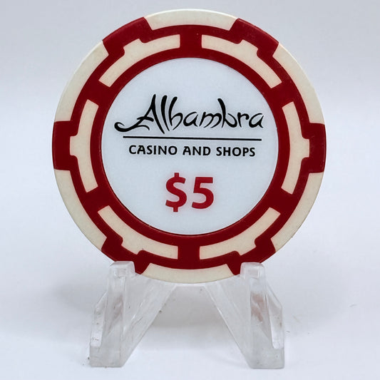 Alhambra Oranjestad Aruba 2013 Series 3 $5 Casino Chip